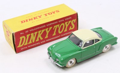 Lot 1279 - Dinky Toys 187 VW Karmann Ghia Coupe in green...