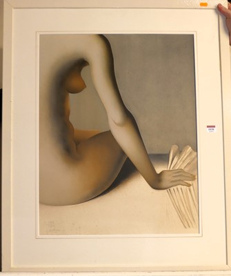 Lot 1030 - G Rohner - Female nude, lithograph, signed and...