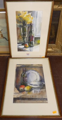 Lot 1064 - T D Ruffles - Still life in a window,...