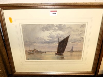 Lot 1066 - Early 20th century English school - Barges,...