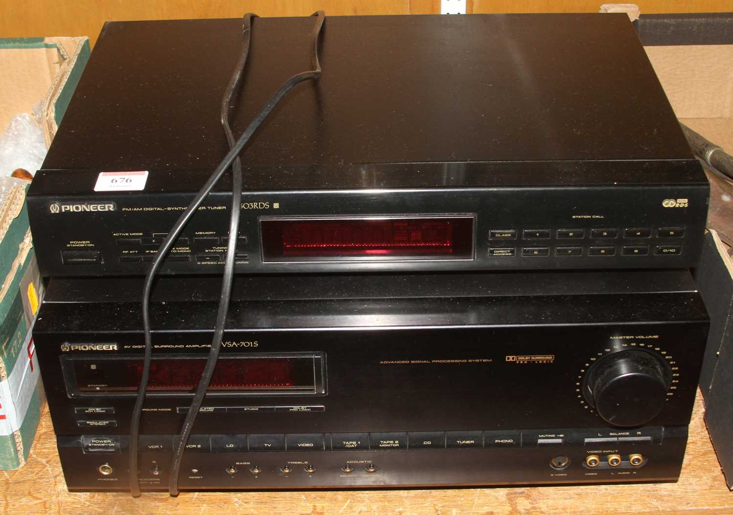 Lot 711 - A Pioneer AV Digital Surround Amplifier, model...