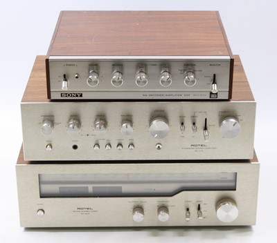 Lot 710 - A collection of audio equipment to include a...
