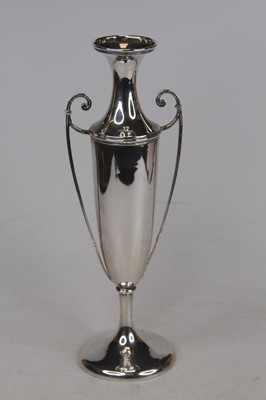 Lot 303 - An Edwardian silver spill vase, of amphora...