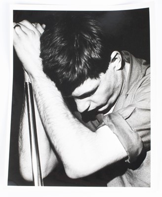 Lot 796 - Ian Curtis, a 25 x 20cm black and white...