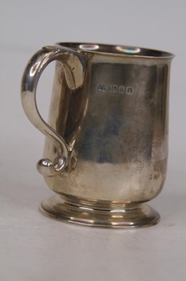 Lot 306 - A George V silver christening tankard, of...