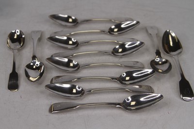 Lot 319 - A matched set of twelve 19th century silver...