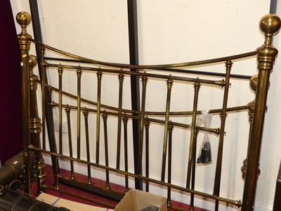 Lot 1210 - 'And so to Bed' Austen brass kingsize bedstead...