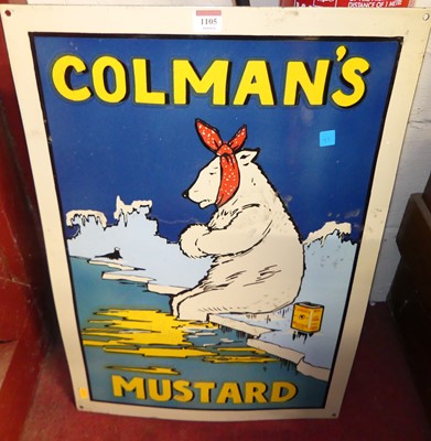 Lot 1105 - A reproduction enamel advertising sign for...