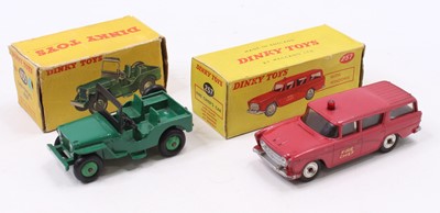 Lot 1327 - A Dinky Toys group of two to include a Dinky...