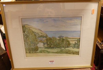 Lot 1139 - Howard Smith - Cornish harbour and beach,...