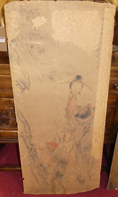 Lot 1141 - A Japanese Meiji period watercolour on paper...