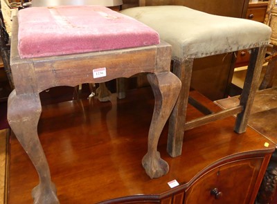 Lot 1236 - An early 20th century faded walnut dressing...