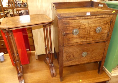 Lot 1242 - A 19th century mahogany tray top gent's...