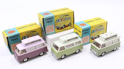 Lot 1223 - A Corgi Toys group of three Corgi 420 Ford...