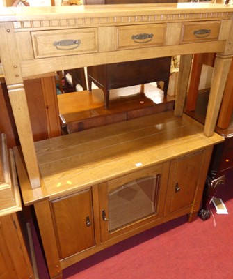 Lot 1269 - A contemporary joined light oak three-drawer...