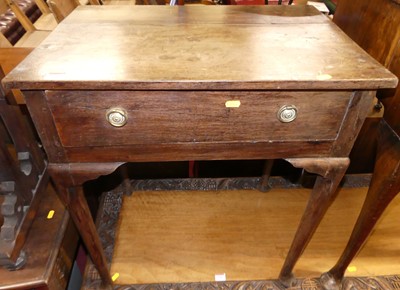 Lot 1284 - A 19th century provincial walnut single drawer...