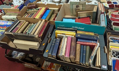 Lot 680 - Five boxes of vintage books, relating to...