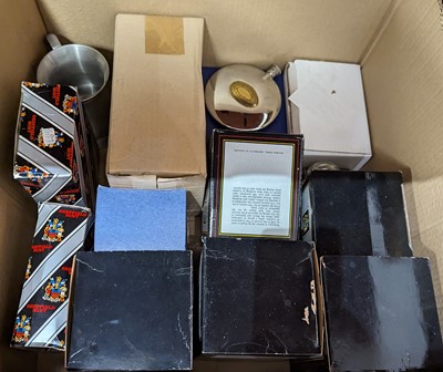 Lot 673 - Two boxes of miscellaneous items to include...