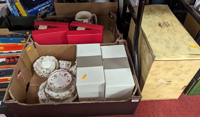 Lot 603 - Two boxes of miscellaneous items, to include...