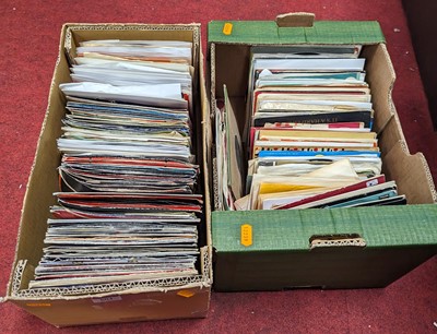 Lot 604 - Two boxes of vintage singles, to include Jesus...