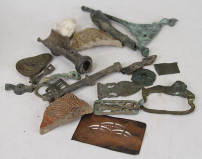 Lot 441 - A collection of metal detectorist's finds, to...