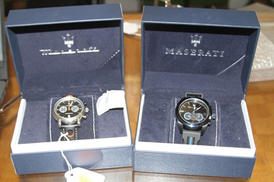 Lot 433 - A Maserati quartz gentleman's chronograph...