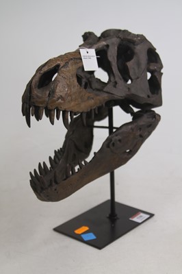 Lot 538 - A modern resin model of a tyrannosaurus rex...