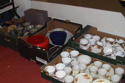 Lot 568 - Four boxes of mixed ceramics, to include Royal...