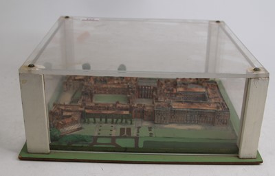 Lot 494 - A paper scale model of Hampton Court Palace,...