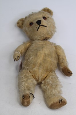 Lot 507 - A vintage blond mohair teddy-bear, having...