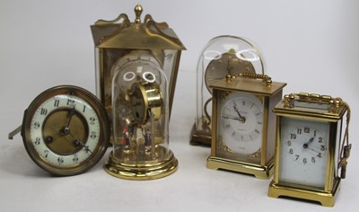 Lot 518 - A 20th century German anniversary clock, under...