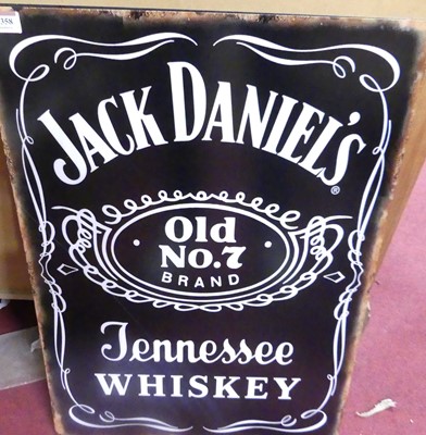 Lot 1358 - A contemporary laminate on metal sign 'Jack...