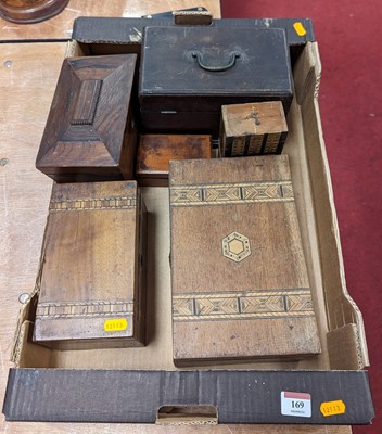Lot 169 - A collection of 19th century and later boxes,...