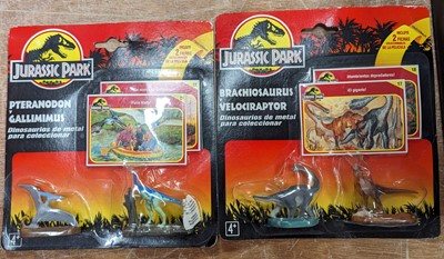 Lot 141 - Two Kenner Jurassic Park dinosaur model sets,...