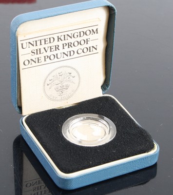 Lot 3425 - United Kingdom, 1984 silver proof £1 coin,...