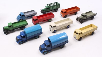 Lot 1459 - Dinky toys Playworn Loose Group Of Ten Haulage...