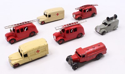 Lot 1539 - Dinky Toys Group Of Seven Emergency Vehicles...