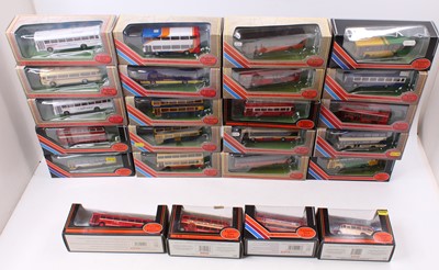 Lot 651 - 24 boxed EFE 1/76th scale bus and coach models,...