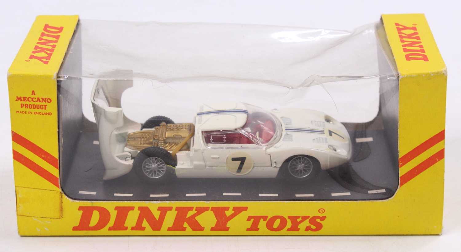 Lot 1297 - Dinky Toys Ford GT Racing Car 215 In White