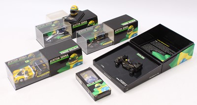 Lot 686 - Minichamps Ayrton Senna group of 6 Models and...