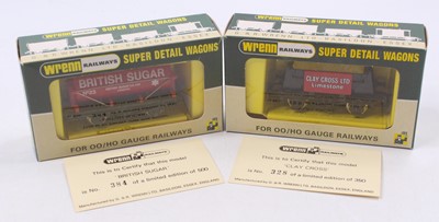 Lot 428 - Two Wrenn Limited Edition wagons: W5503 ‘Clay...