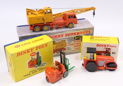 Lot 1411 - Dinky Toys Group of Three Constructrion Models...