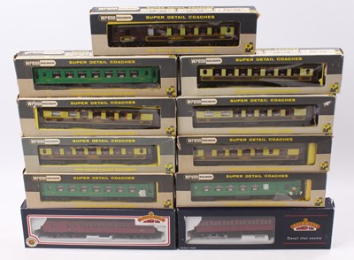 Lot 468 - Nine Wrenn Pullman and two Bachmann suburban...