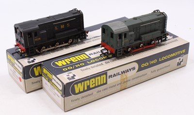 Lot 450 - Two Wrenn 2-rail 0-6-0 diesel shunter locos:...