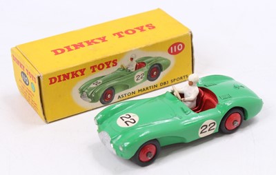 Lot 1367 - Dinky Toys No. 110 Aston Martin DB3 sports car...