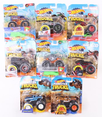 Lot 708 - A collection of 8 various Hotwheels carded...