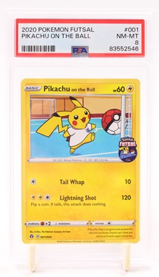 Lot 1858 - A PSA Graded 2020 Pokemon Futsal "Pikachu on...