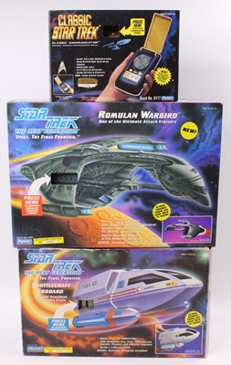 Lot 893 - Three Star Trek related boxed interactive play...