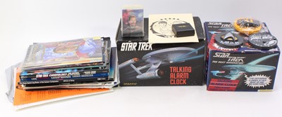 Lot 887 - A tray containing Star Trek related novelty...