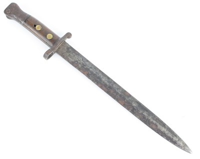 Lot 3345 - A British 1888 pattern bayonet, the 30cm blade...